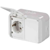 VÄGGUTTAG 2-V MJ IP55 B/J UTPL402ESW