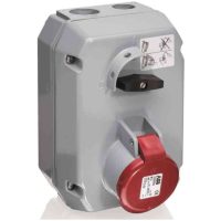 VÄGGUTTAG 32A IP44 432MM6BLOCKERAT