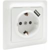 Vägguttag Gamma, 1-vägs med 1 st USB-uttag MALMBERGS – miniatyr 2