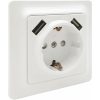 Vägguttag Gamma, 1-vägs med 2 st USB-uttag MALMBERGS – miniatyr 2