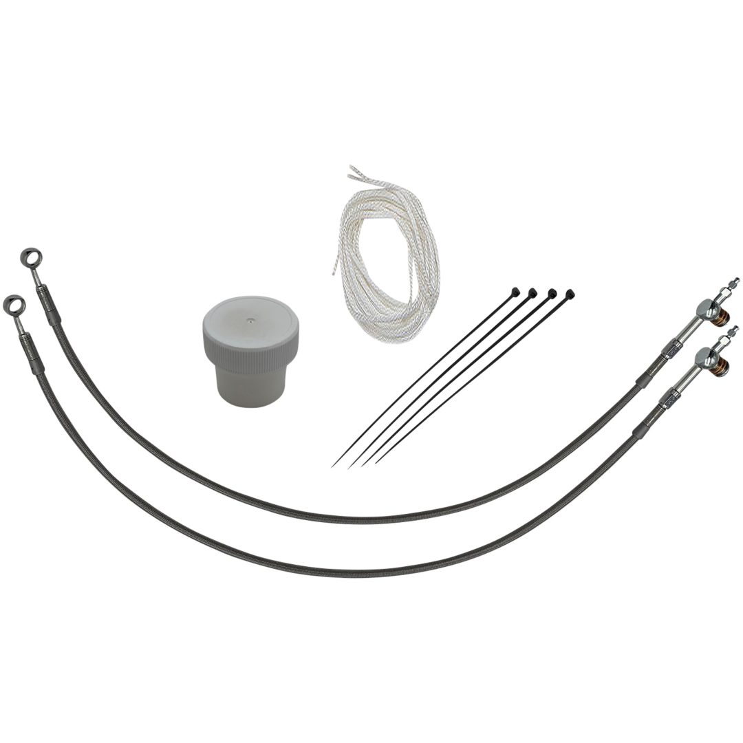 Vajerkit Ez Install Silver/chrome FAT BAGGERS INC. Kabelsats