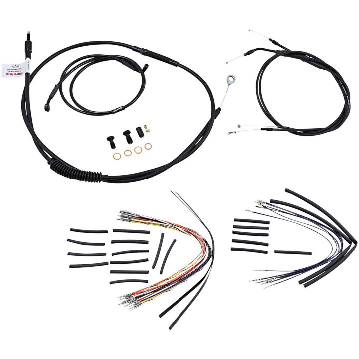Vajerkit Jail Bar Svart BURLY BRAND CONTROL KIT 98-05 FXD 12 – bild 2