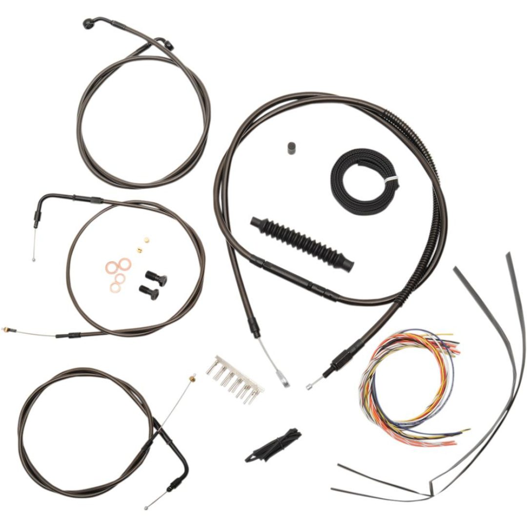Vajerkit Komplett Midnight Svart LA CHOPPERS CABLE KT CM12-1496-06FLST