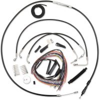 Vajerkit Komplett Svart Vinylflätad LA CHOPPERS