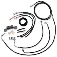 Vajerkit Komplett Svart Vinylflätad LA CHOPPERS