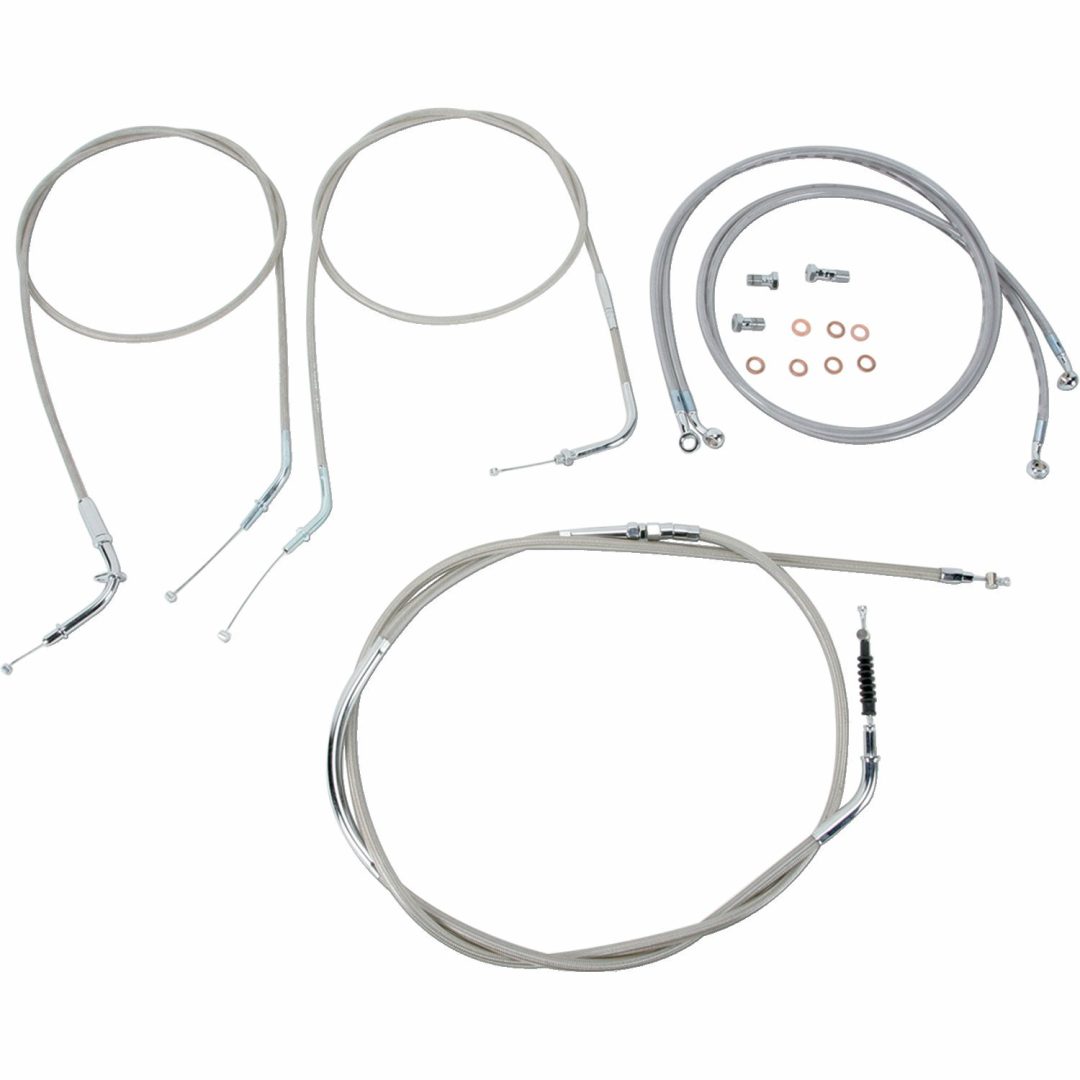 Vajerkit Silver Rostfritt Stål BARON CBL LINE KT 18" VN2000