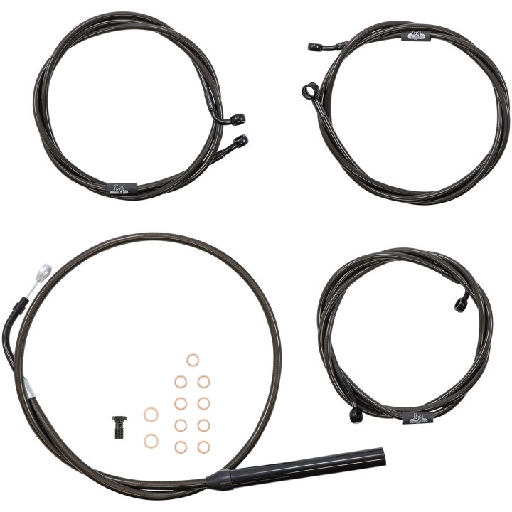 Vajerkit Standard Midnight Flätad Svart LA CHOPPERS – bild 2