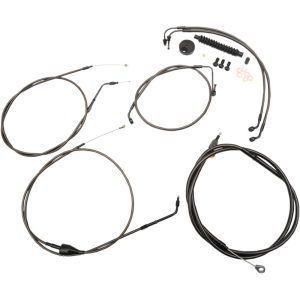 Vajerkit Standard Midnight Flätad Svart LA CHOPPERS