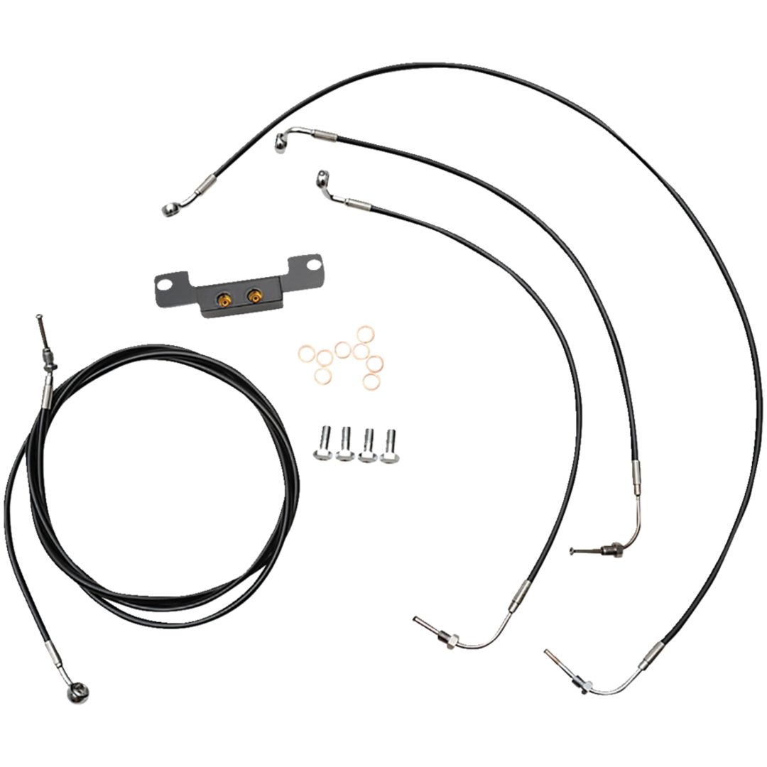 Vajerkit Standard Svart Vinyl Flätad LA CHOPPERS