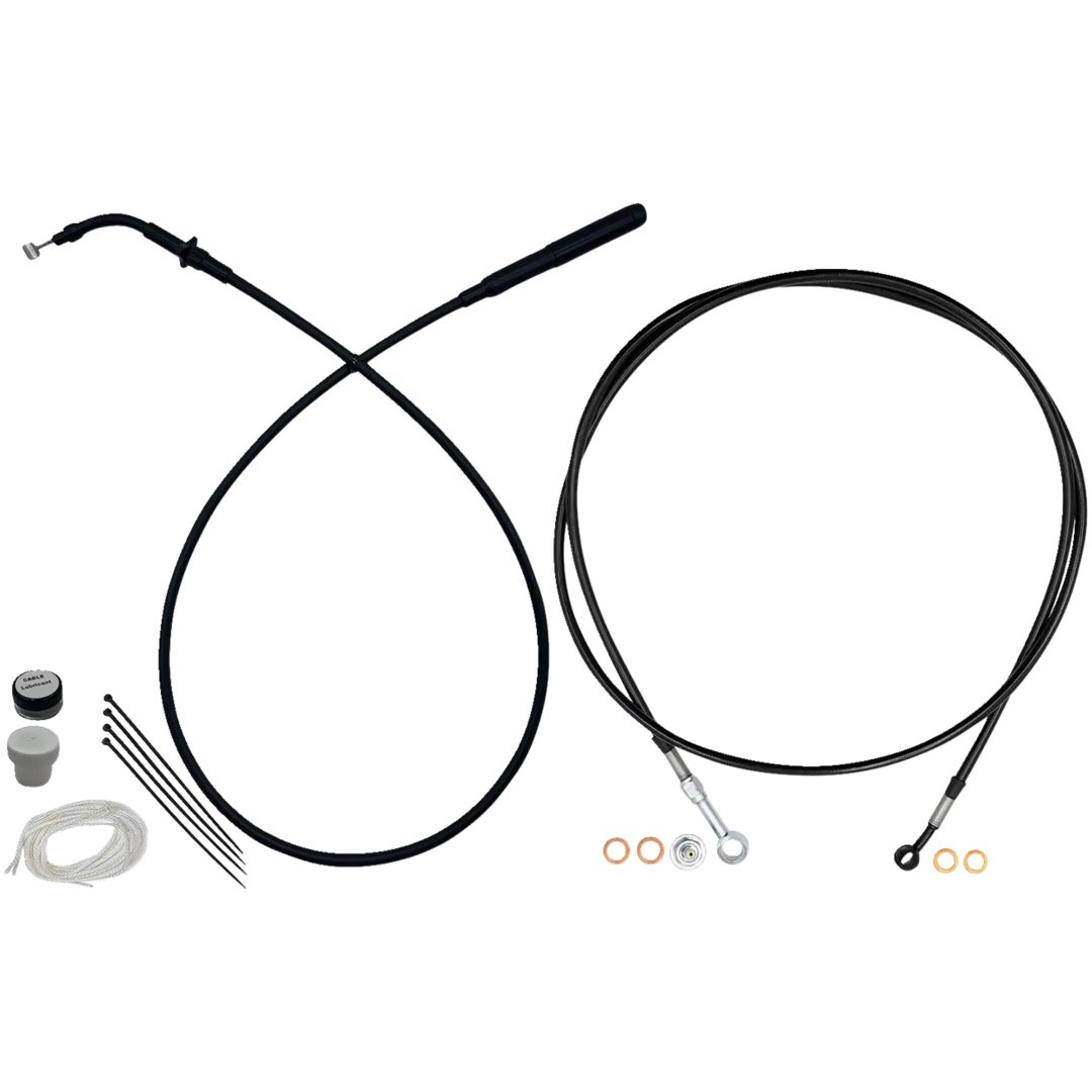 Vajerkitt EZ Install Kit Snabbkoppling Svart FAT BAGGERS INC.