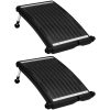 Välvd solpanel för pool 2 st vidaXL 72.5 x 46 cm – miniatyr 1