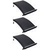 Välvd solpanel för pool 3 st vidaXL 110 x 65 cm – miniatyr 1