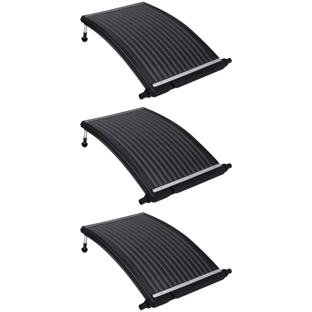 Välvd solpanel för pool 3 st vidaXL 110 x 65 cm