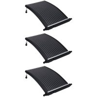 Välvd solpanel för pool 3 st vidaXL