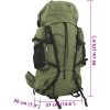 Vandringsryggsäck armégrön oxford-tyg vidaXL 60 L – miniatyr 8