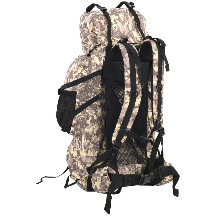 Vandringsryggsäck kamel brun kamouflage oxford-tyg vidaXL 60 L – bild 3