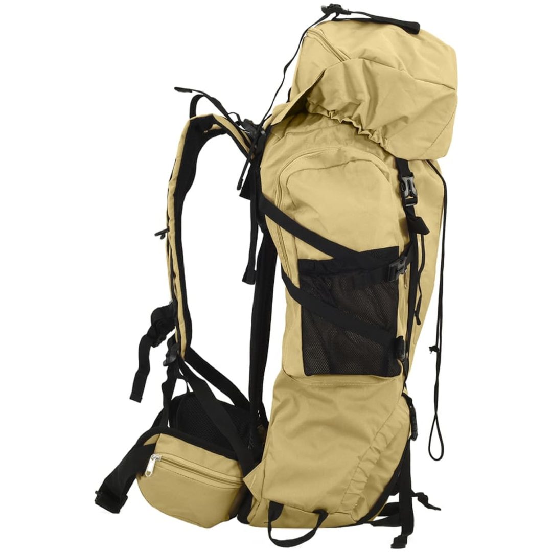 Vandringsryggsäck khaki oxford-tyg vidaXL 60 L – bild 2
