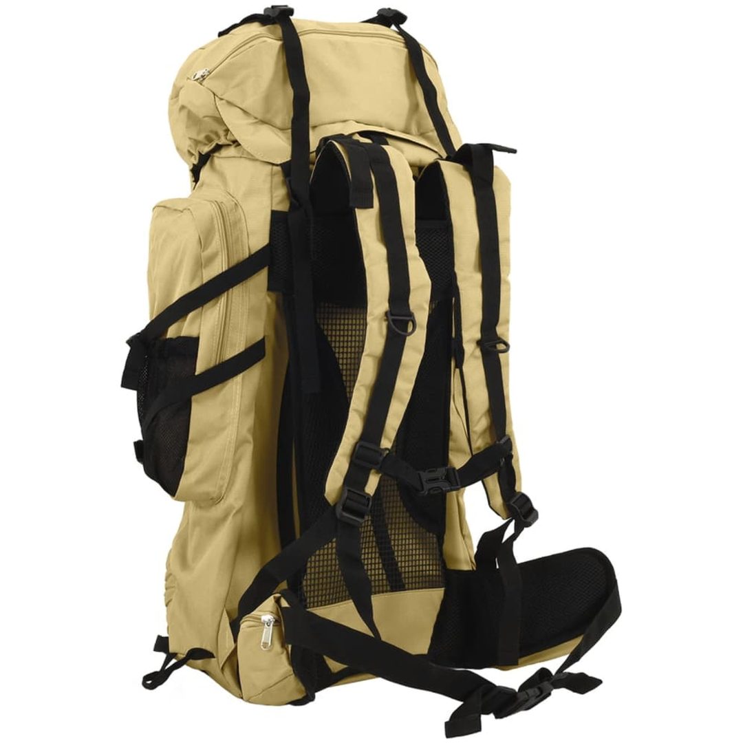 Vandringsryggsäck khaki oxford-tyg vidaXL 60 L – bild 3