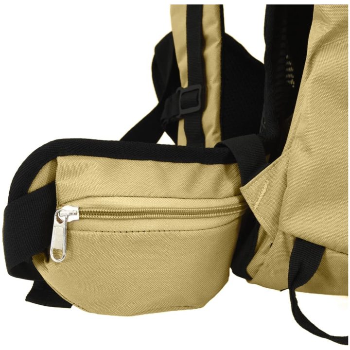 Vandringsryggsäck khaki oxford-tyg vidaXL 60 L – bild 5