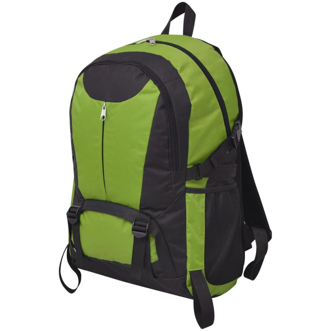 Vandringsryggsäck svart och grön vidaXL 40 L