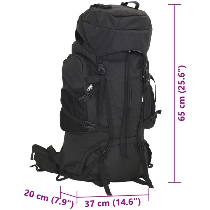 Vandringsryggsäck svart oxford-tyg vidaXL 60 L – bild 8