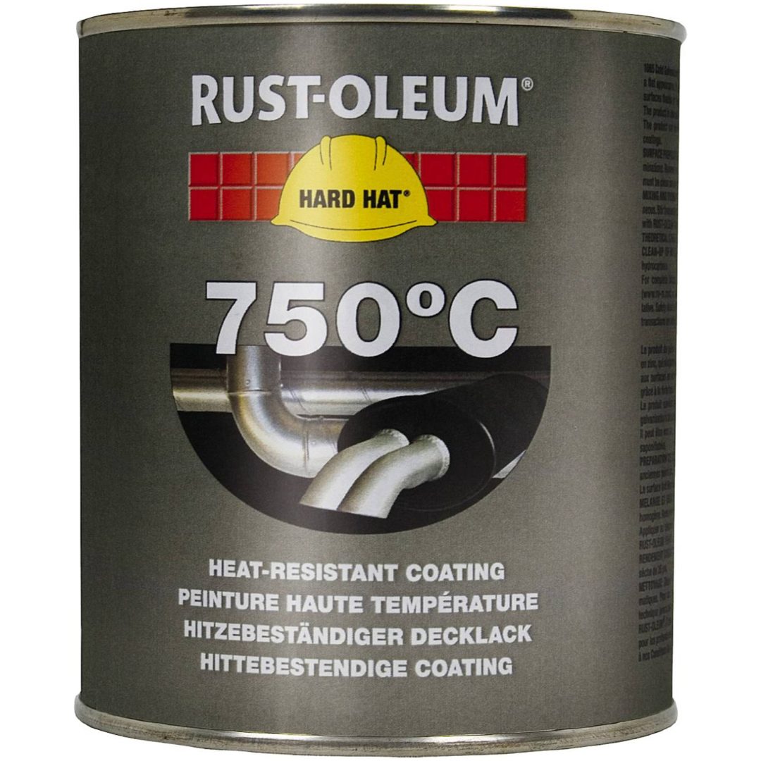 Värmebeständig färg Rust-Oleum 750 grader SPRAYFÄRG VÄRMEBEST BBQ SVART – bild 2