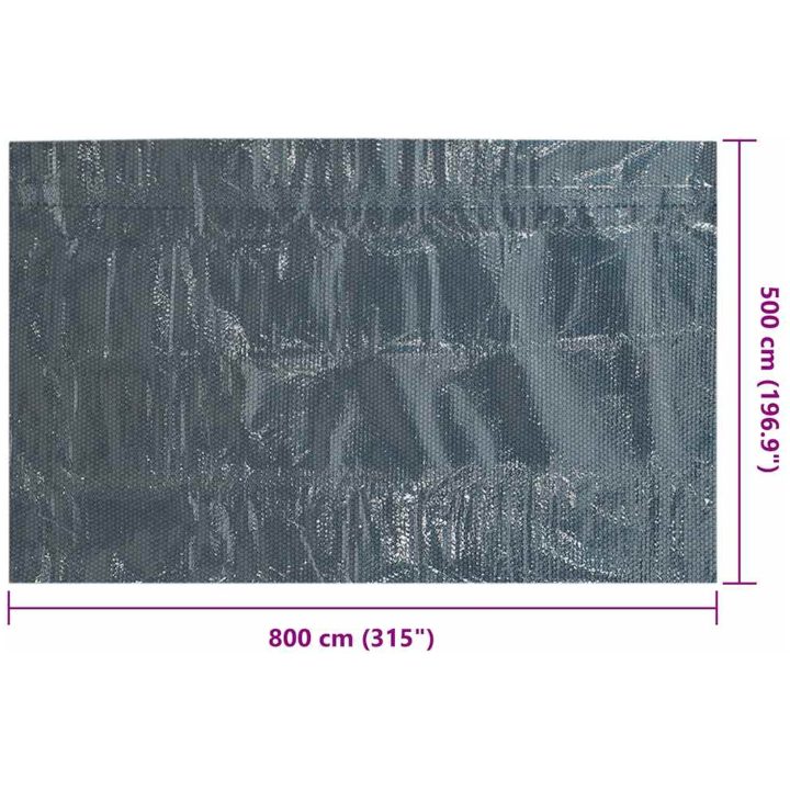 Värmeduk för pool PE 800x500 cm svart och blå vidaXL 800 x 500 cm 110 μm – bild 6