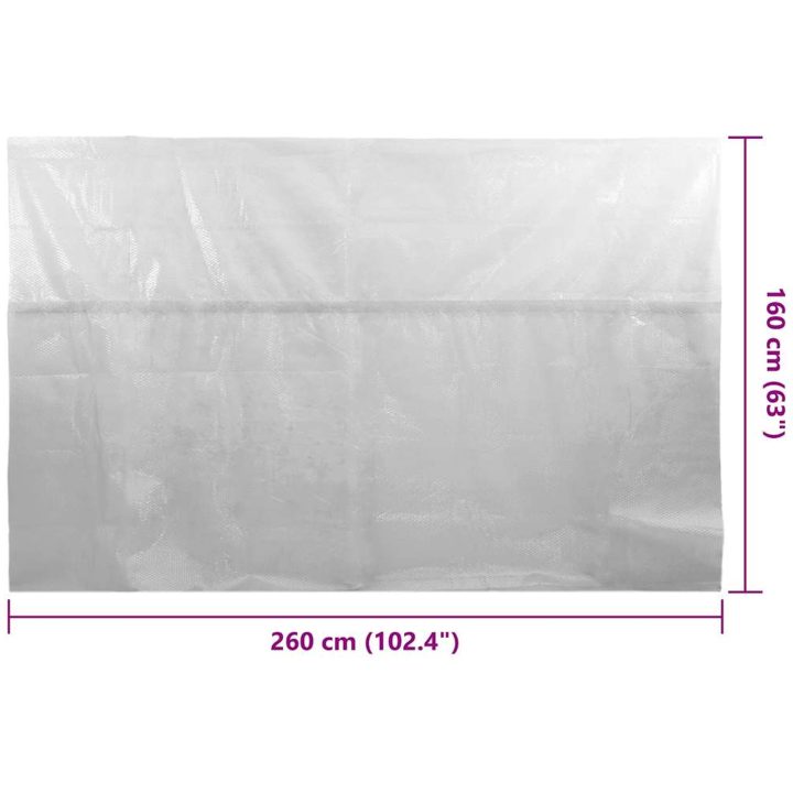 Värmeduk för pool PE grå vidaXL 260 x 160 cm – bild 6