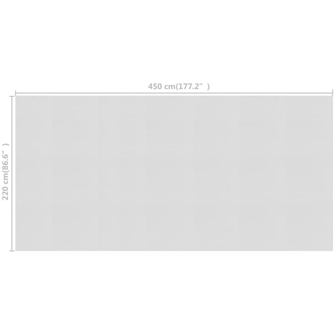 Värmeduk för pool PE grå vidaXL 450 x 220 cm – bild 4