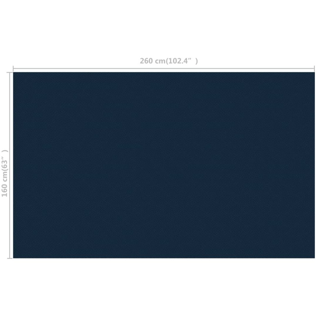 Värmeduk för pool PE svart och blå vidaXL 260 x 160 cm – bild 6
