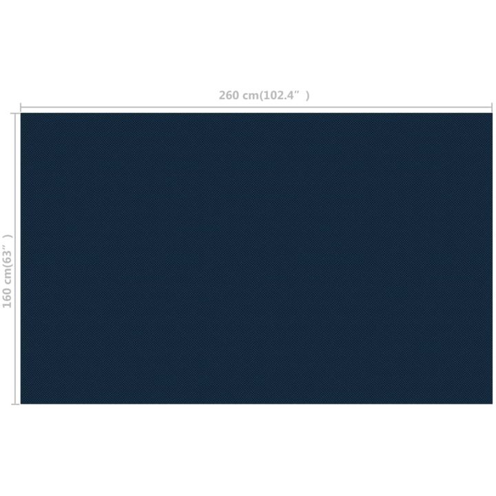 Värmeduk för pool PE svart och blå vidaXL 260 x 160 cm – bild 6