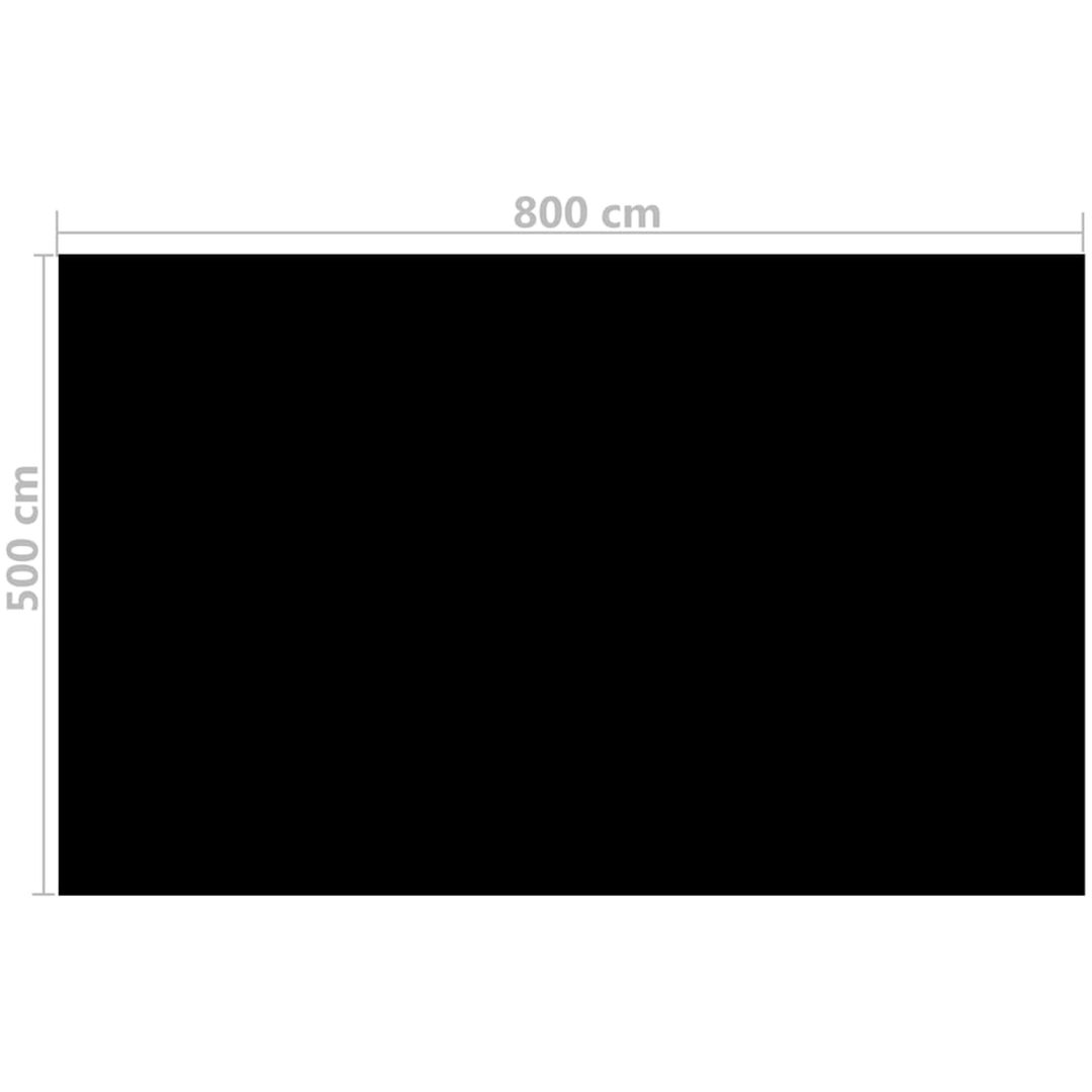 Värmeduk pool rektangulär svart vidaXL 800 x 500 cm 200 μm – bild 4
