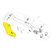 Värmesköld Kolfiber Akrapovic
