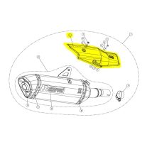 Värmeskydd Kolfiber Svart AKRAPOVIC