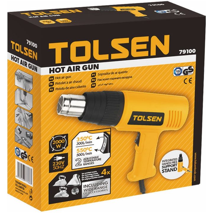 Varmluftspistol 1000/2000W TOLSEN – bild 2