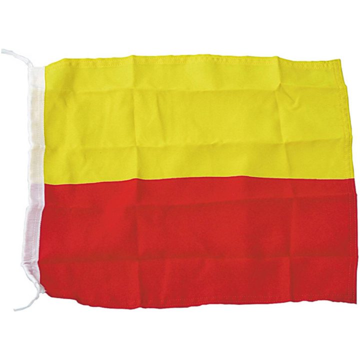 Varningsflagga VARNINGSFLAGGA 40 CM RÖD/GUL – bild 2