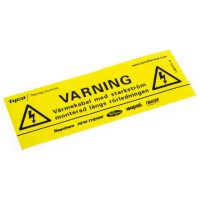 VARNINGSSKYLT 120X55 MMSJÄLVHÄFTANDE