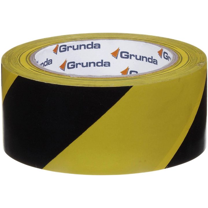 Varningstejp Grunda TEJP VARNING GULSVART 50MMX33M – bild 3