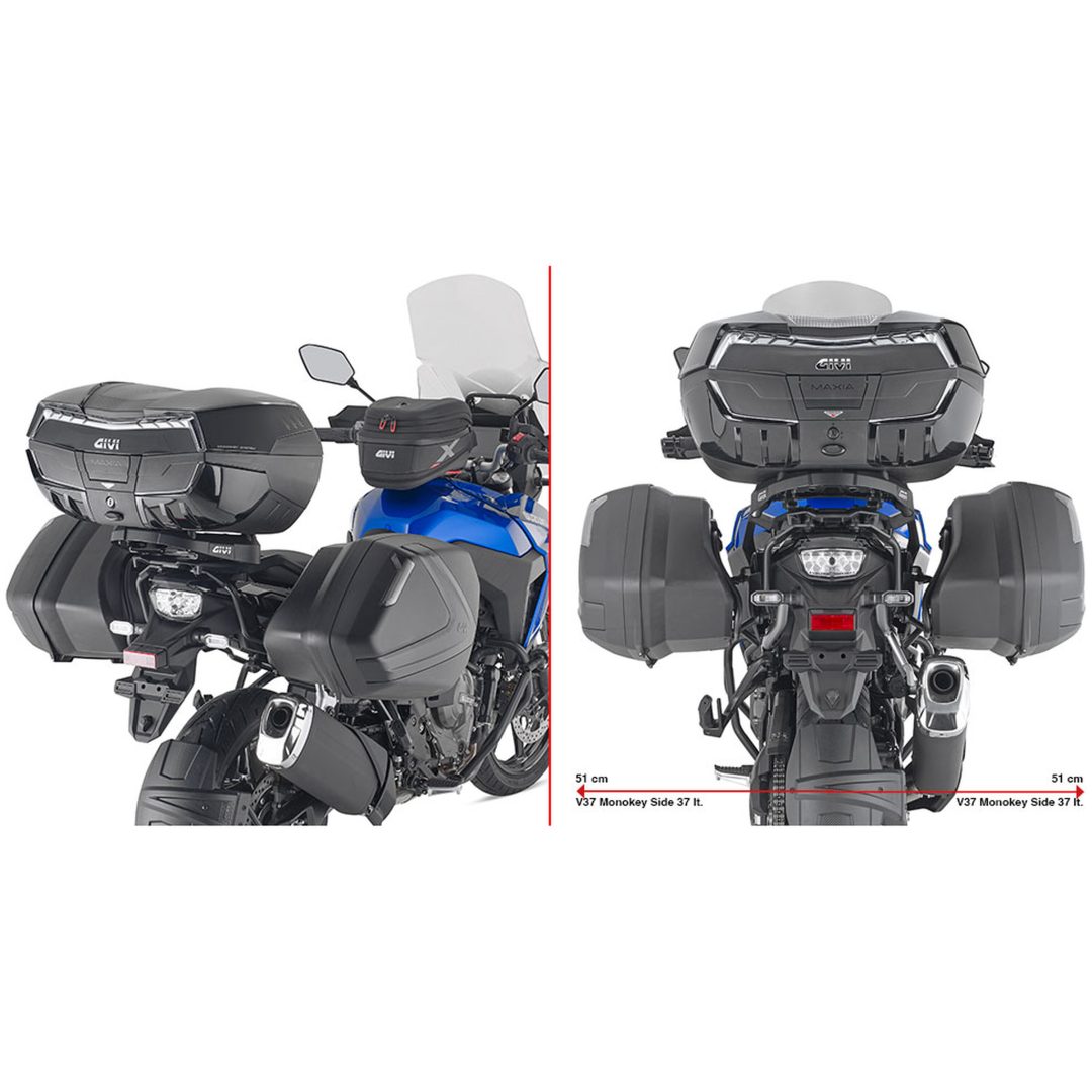 Väskhållare Tubulär MONOKEY SIDE Givi V35 / V37 MONOKEY® SIDE