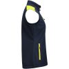 Väst Dam Softshell Marinblå/neongul Printer PRIME XS – miniatyr 3