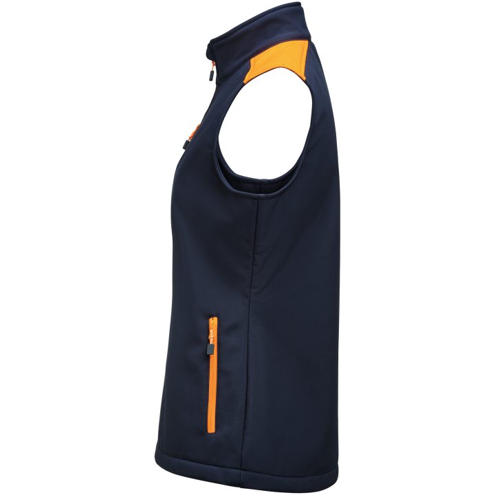 Väst Dam Softshell Marinblå/neonorange Printer PRIME XS – bild 4