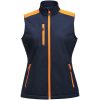 Väst Dam Softshell Marinblå/neonorange Printer PRIME XS – miniatyr 1