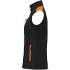 Väst Dam Softshell Svart/orange Printer PRIME XS – miniatyr 5