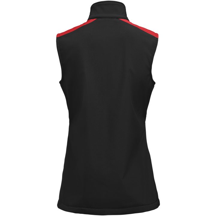 Väst Dam Softshell Svart/röd Printer PRIME XS – bild 4