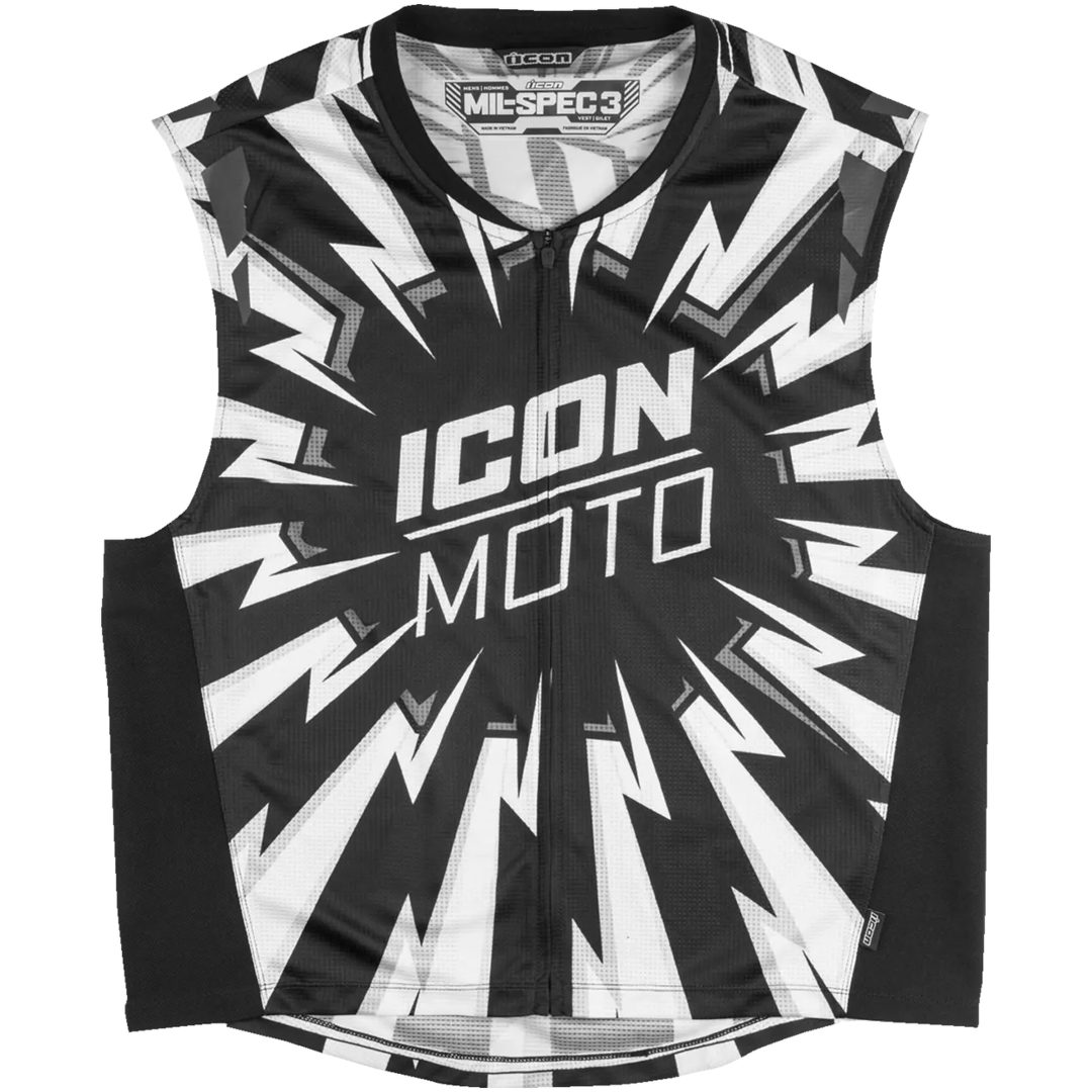 Väst Mil-Spec 3 Svart/Vit ICON S/M