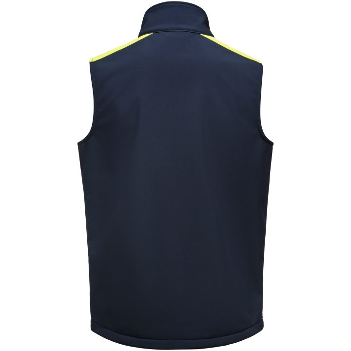 Väst Softshell Marinblå/neongul Printer PRIME s – bild 2