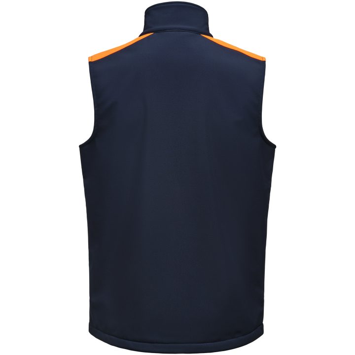 Väst Softshell Marinblå/neonorange Printer PRIME s – bild 2