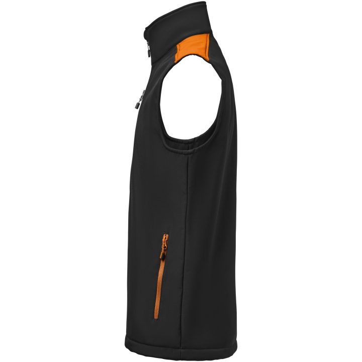 Väst Softshell Svart/orange Printer PRIME s – bild 5