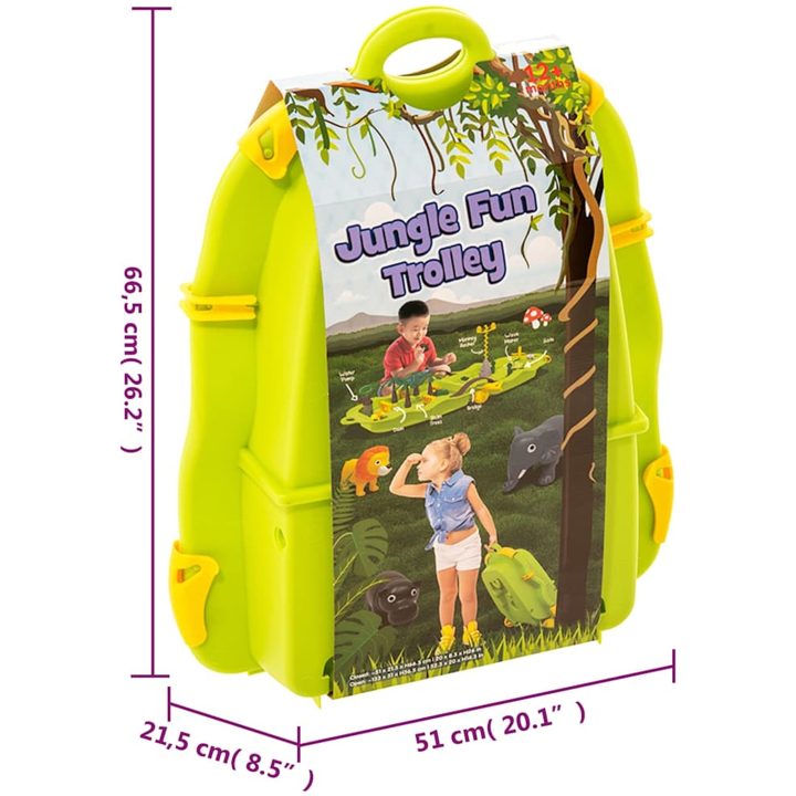 Vattenbord djungel 51x21,5x66,5 cm polypropen vidaXL – bild 10