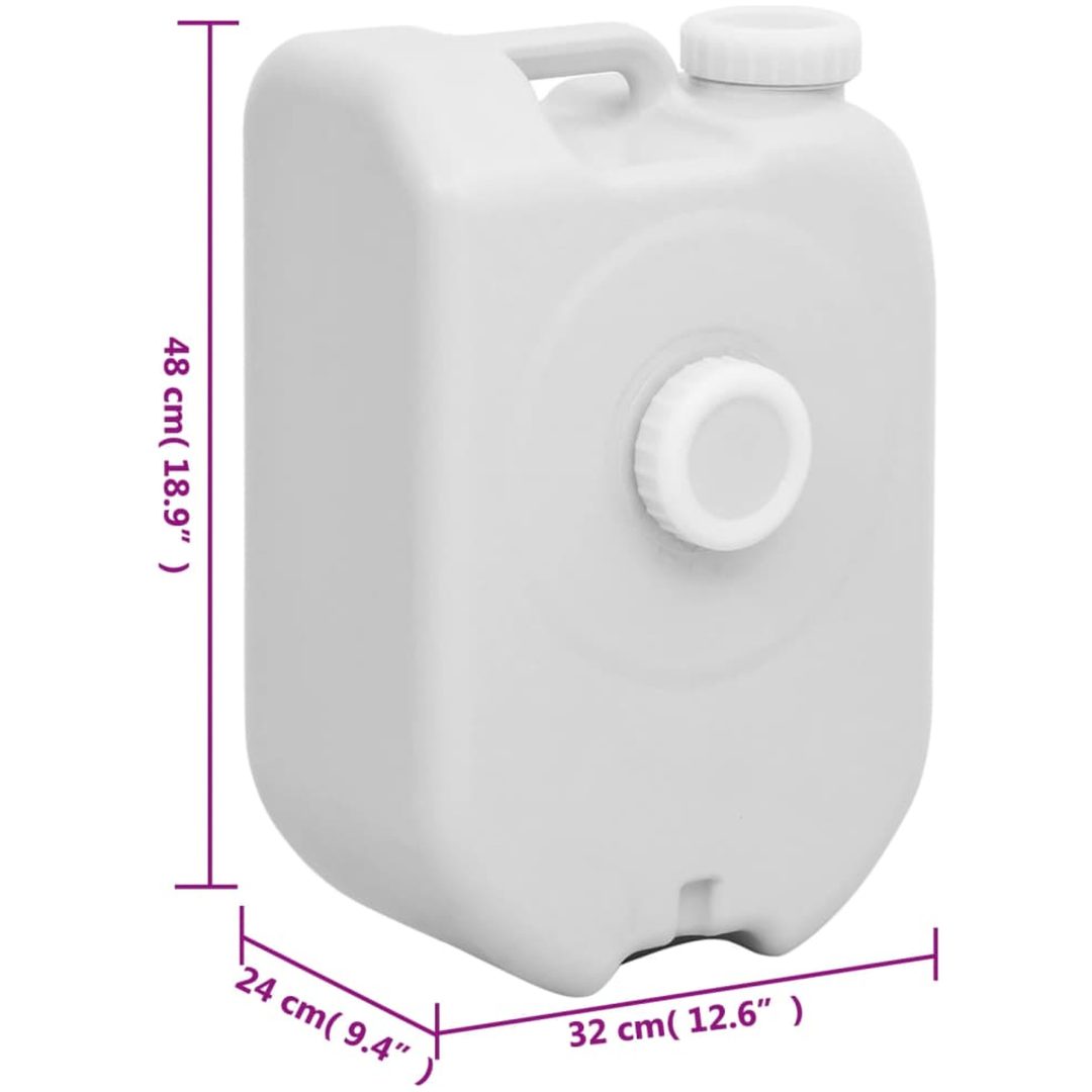 Vattendunk med adapter 24 L grå vidaXL – bild 9
